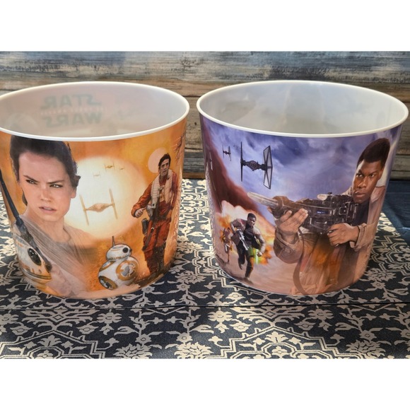 Star Wars The Force Awakens Collectible Movie Theater Popcorn Buckets Set of 2 - Picture 4 of 8
